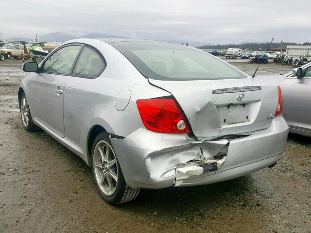 JTKDE167550025585 - 2005 TOYOTA SCION TC 银色 照片 3