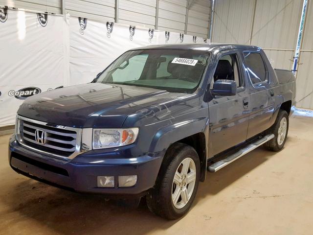 5FPYK1F55CB459530 - 2012 HONDA RIDGELINE BLUE photo 2