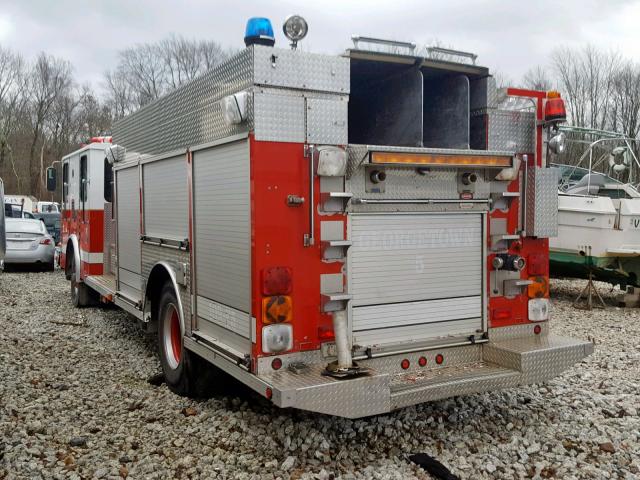 44KFT4280XWZ18974 - 1999 HENDRICKSON FIRETRUCK  RED photo 3