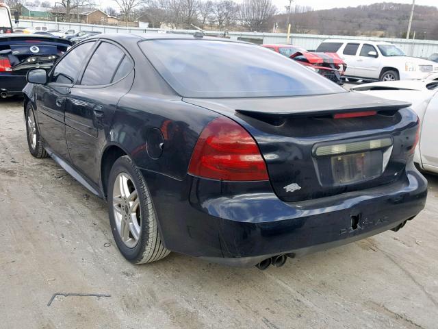 2G2WR544251282376 - 2005 PONTIAC GRAND PRIX BLACK photo 3