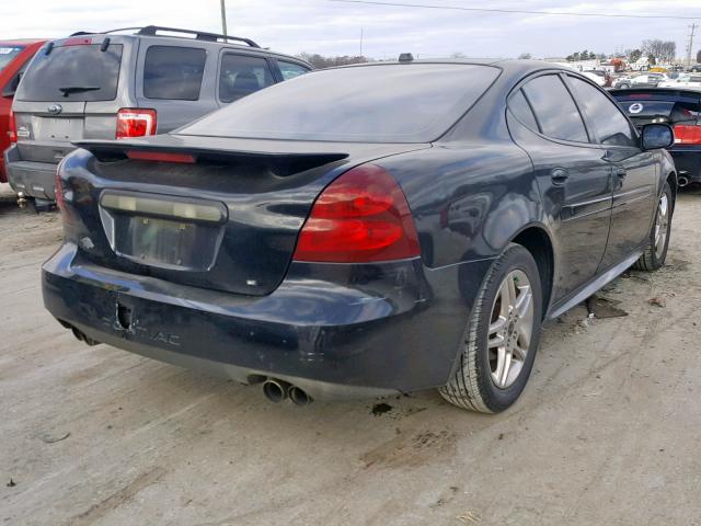 2G2WR544251282376 - 2005 PONTIAC GRAND PRIX BLACK photo 4