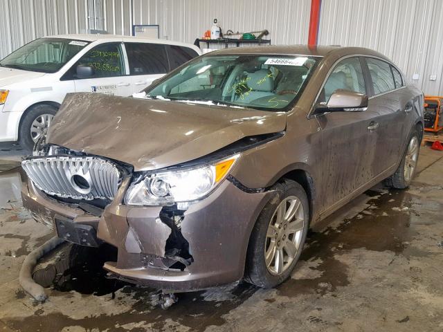 1G4GD5GG4AF250435 - 2010 BUICK LACROSSE C GOLD photo 2