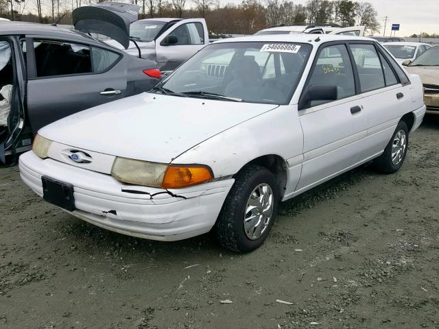 1FAPP14J6PW264355 - 1993 FORD ESCORT LX WHITE photo 2