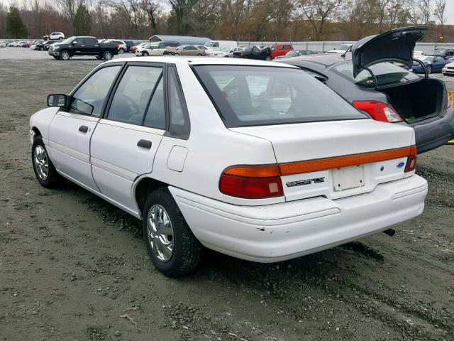 1FAPP14J6PW264355 - 1993 FORD ESCORT LX WHITE photo 3