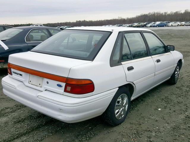 1FAPP14J6PW264355 - 1993 FORD ESCORT LX WHITE photo 4