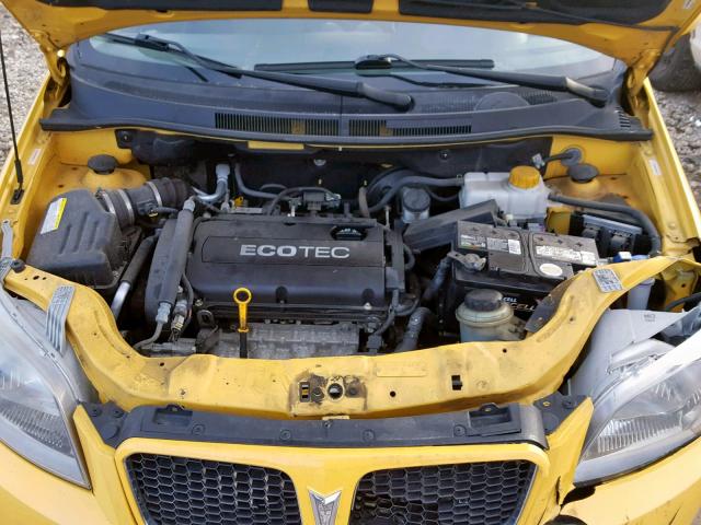 KL2TD66E29B659872 - 2009 PONTIAC G3 YELLOW photo 7