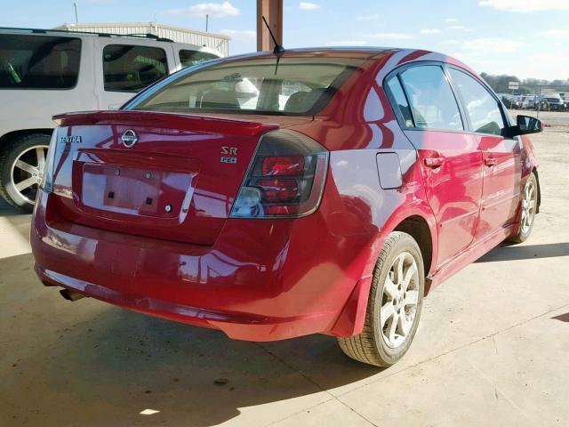 3N1AB61E29L667246 - 2009 NISSAN SENTRA 2.0 RED photo 4