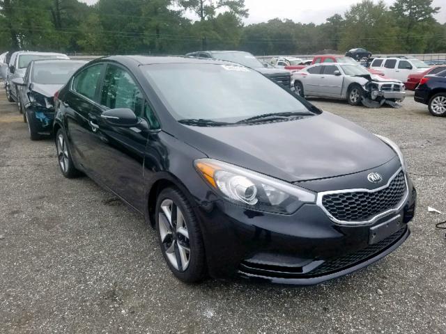 3KPFL4A80HE052356 - 2017 KIA FORTE EX BLACK photo 1