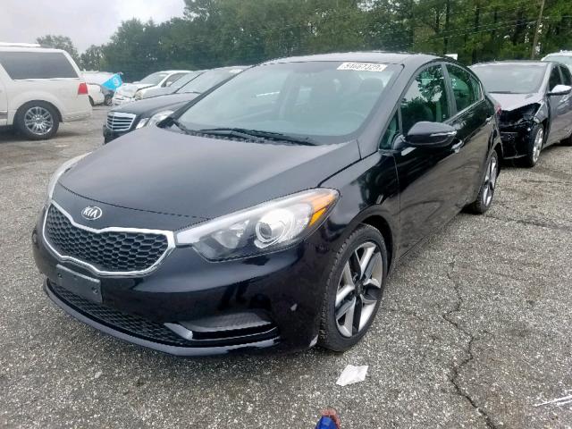 3KPFL4A80HE052356 - 2017 KIA FORTE EX BLACK photo 2