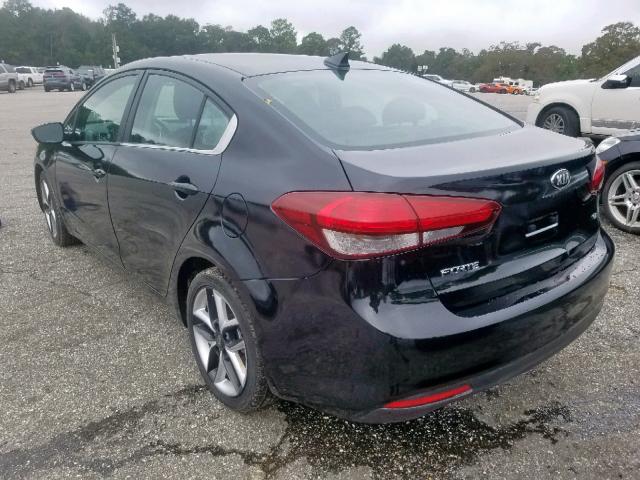 3KPFL4A80HE052356 - 2017 KIA FORTE EX BLACK photo 3