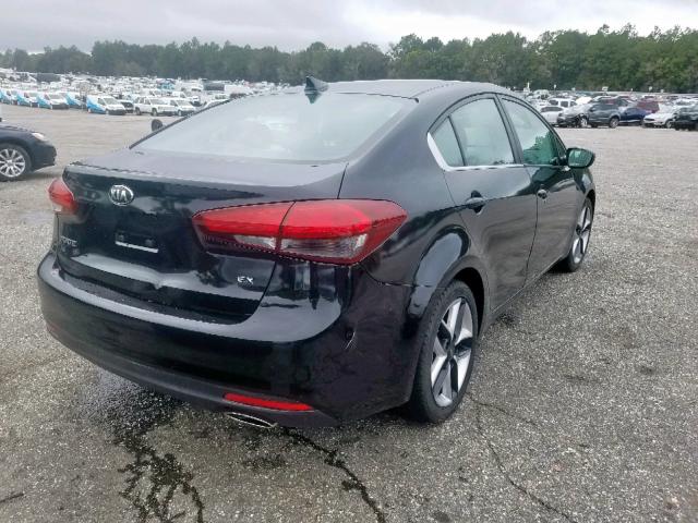 3KPFL4A80HE052356 - 2017 KIA FORTE EX BLACK photo 4