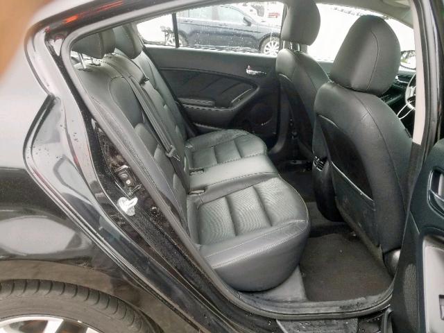 3KPFL4A80HE052356 - 2017 KIA FORTE EX BLACK photo 6