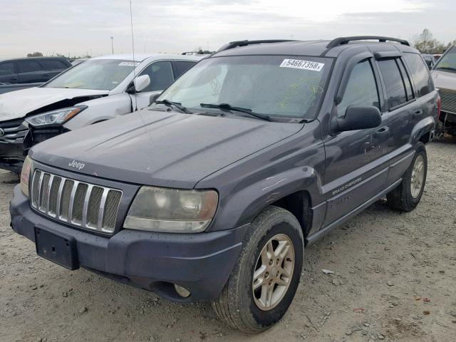 1J4GX48S64C291044 - 2004 JEEP GRAND CHER GRAY photo 2