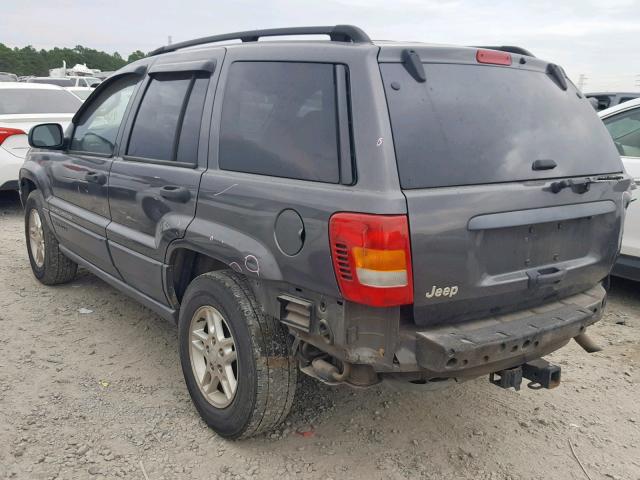 1J4GX48S64C291044 - 2004 JEEP GRAND CHER GRAY photo 3