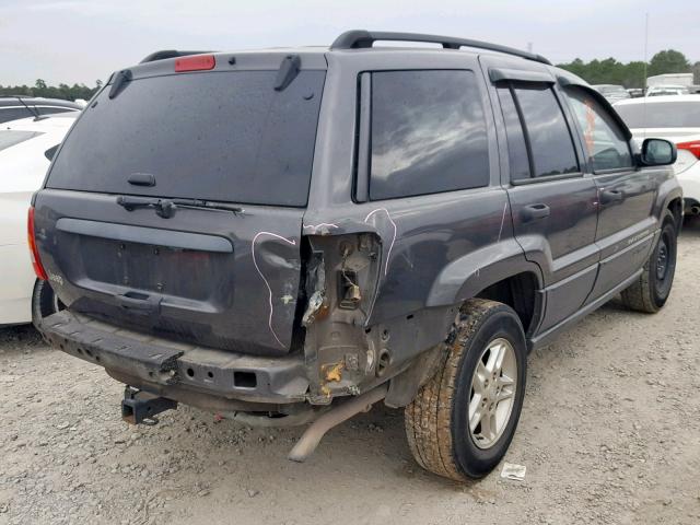 1J4GX48S64C291044 - 2004 JEEP GRAND CHER GRAY photo 4