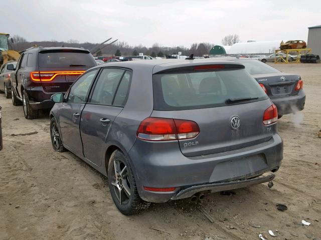 WVWNM7AJ5DW097919 - 2013 VOLKSWAGEN GOLF 灰色 照片 3