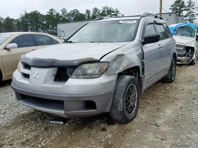 JA4LX31G73U044025 - 2003 MITSUBISHI OUTLANDER SILVER photo 1