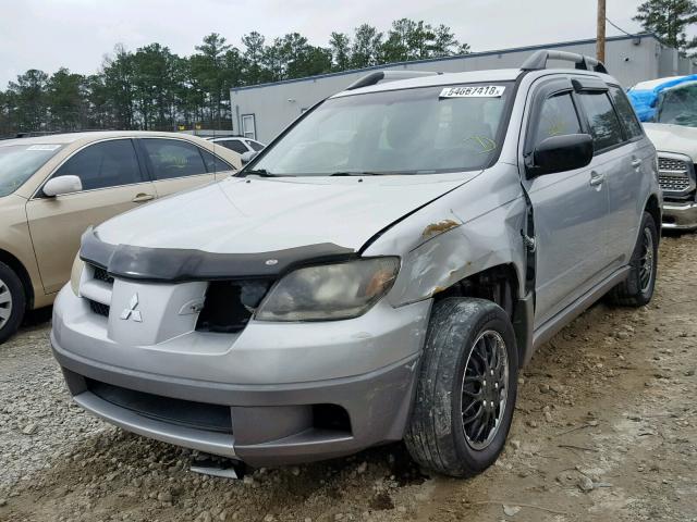 JA4LX31G73U044025 - 2003 MITSUBISHI OUTLANDER SILVER photo 2