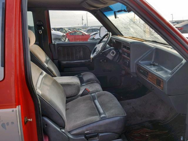 1B7GL23Y7PS278265 - 1993 DODGE DAKOTA TWO TONE photo 5