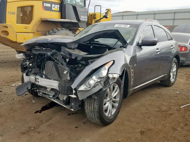 JN8CS1MW5GM752778 - 2016 INFINITI QX70 GRAY photo 2