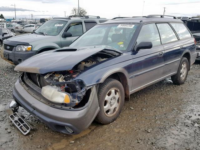 4S3BG6852V7611220 - 1997 SUBARU LEGACY OUT BLUE photo 2