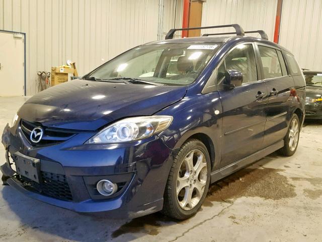 JM1CR293380320386 - 2008 MAZDA 5 BLUE photo 2