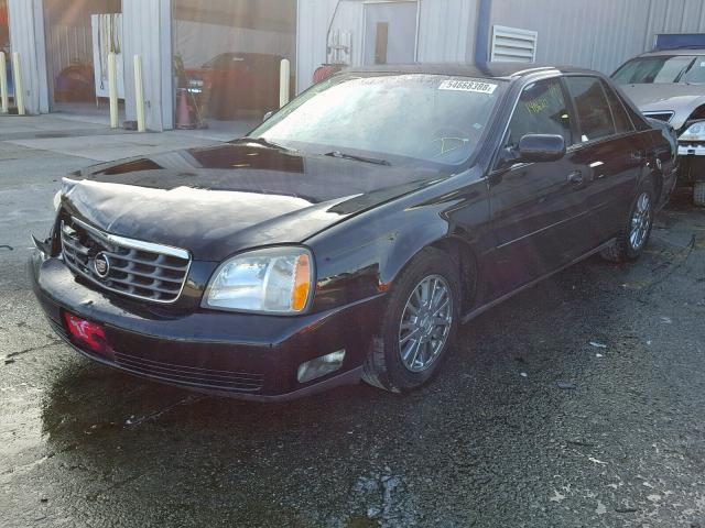 1G6KE57Y84U183507 - 2004 CADILLAC DEVILLE DH BLACK photo 2