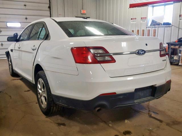 1FAHP2M85DG130465 - 2013 FORD TAURUS POL WHITE photo 3