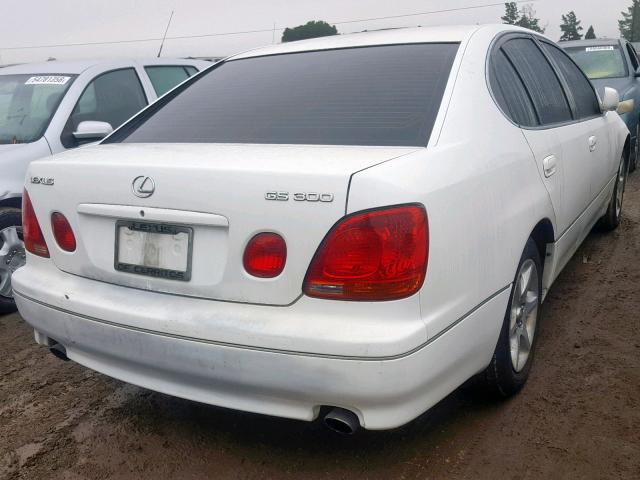 JT8BD69S210143083 - 2001 LEXUS GS 300 WHITE photo 4