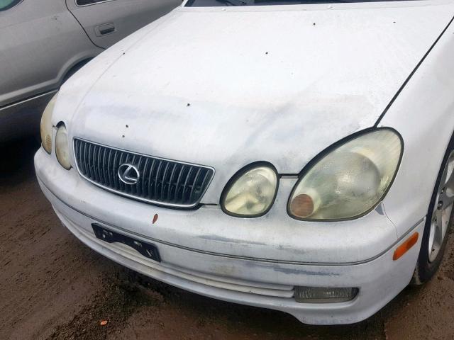 JT8BD69S210143083 - 2001 LEXUS GS 300 WHITE photo 9