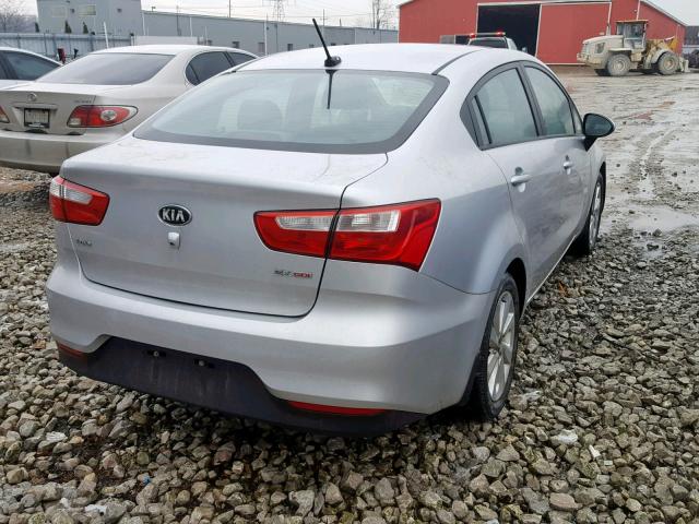 KNADN4A3XH6111938 - 2017 KIA RIO EX SILVER photo 4