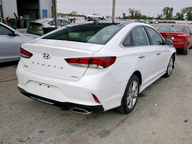 5NPE34AF6KH736244 - 2019 HYUNDAI SONATA SPO WHITE photo 4