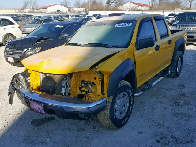 1GCDT136258148853 - 2005 CHEVROLET COLORADO YELLOW photo 2