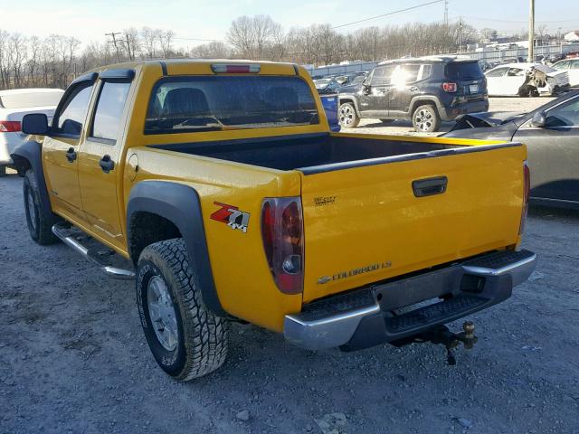 1GCDT136258148853 - 2005 CHEVROLET COLORADO YELLOW photo 3