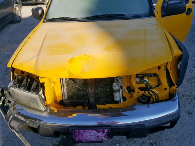 1GCDT136258148853 - 2005 CHEVROLET COLORADO YELLOW photo 7