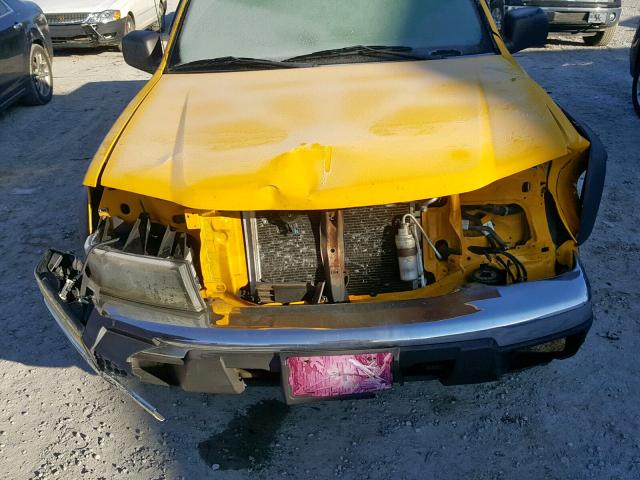 1GCDT136258148853 - 2005 CHEVROLET COLORADO YELLOW photo 9