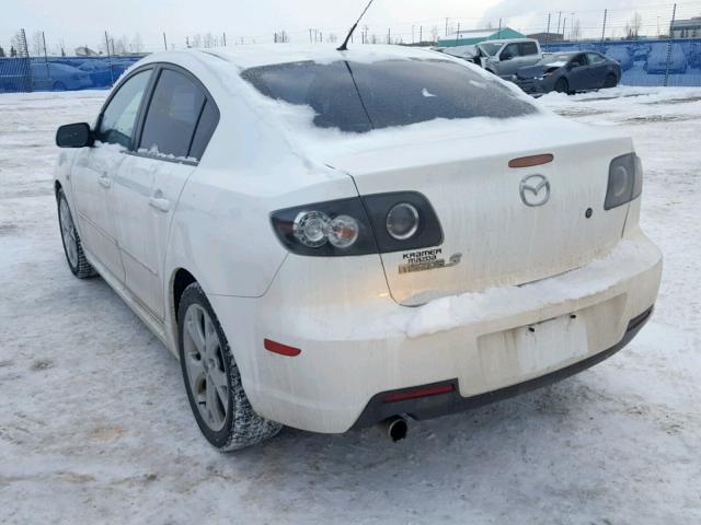 JM1BK323671745044 - 2007 MAZDA 3 S WHITE photo 3