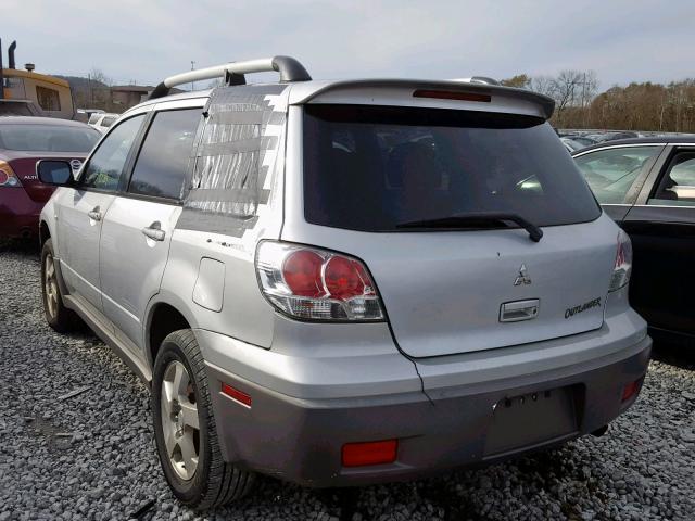 JA4LX41G73U049392 - 2003 MITSUBISHI OUTLANDER GRAY photo 3