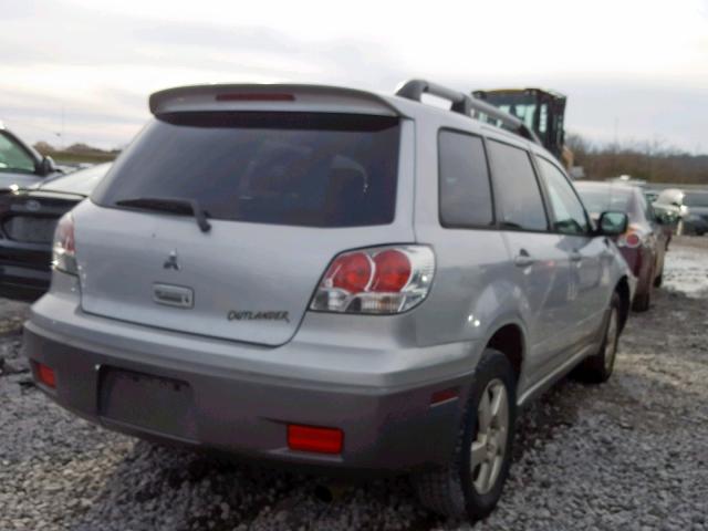 JA4LX41G73U049392 - 2003 MITSUBISHI OUTLANDER GRAY photo 4