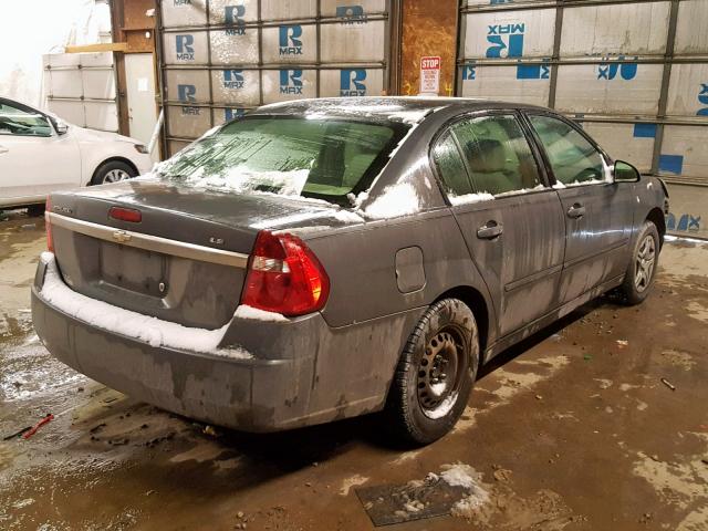 1G1ZS58F28F134436 - 2008 CHEVROLET MALIBU LS 灰色 照片 4