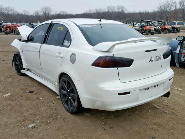 JA32U8FW1CU014718 - 2012 MITSUBISHI LANCER GT WHITE photo 3