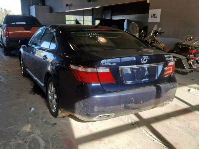 JTHBL46F275001293 - 2007 LEXUS LS 460 BLUE photo 3