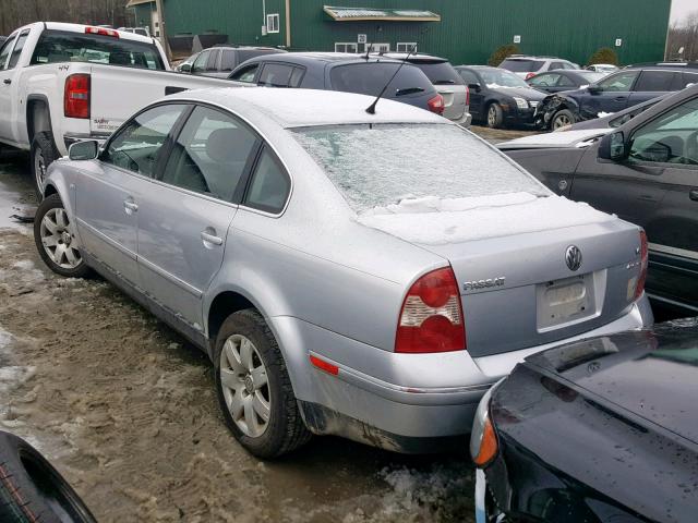 WVWTH63B52P073803 - 2002 VOLKSWAGEN PASSAT GLX SILVER photo 3