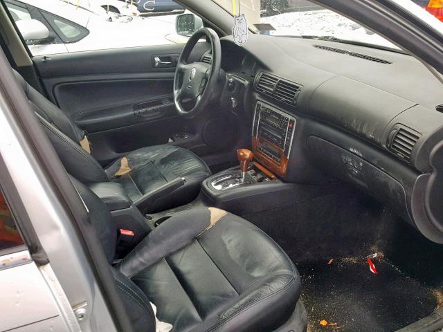 WVWTH63B52P073803 - 2002 VOLKSWAGEN PASSAT GLX SILVER photo 5