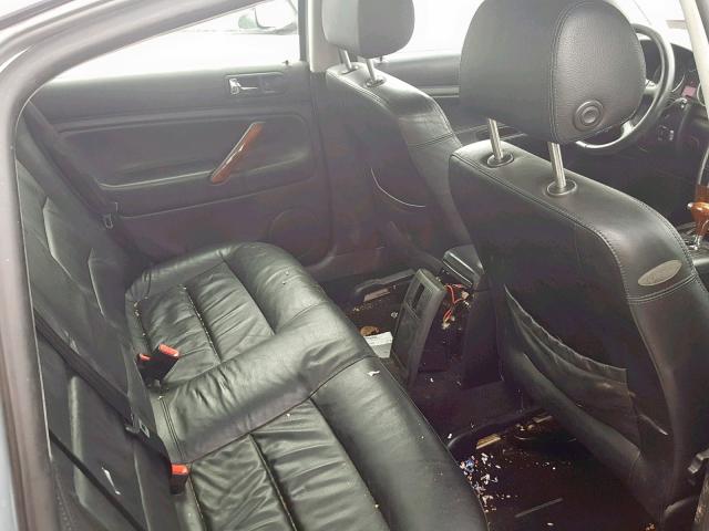 WVWTH63B52P073803 - 2002 VOLKSWAGEN PASSAT GLX SILVER photo 6