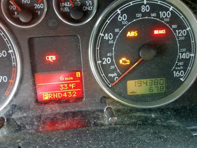 WVWTH63B52P073803 - 2002 VOLKSWAGEN PASSAT GLX SILVER photo 8