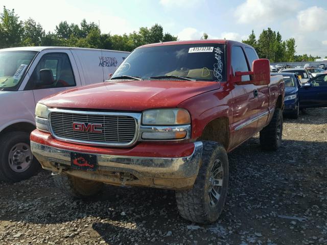 2GTEK19T0X1542510 - 1999 GMC NEW SIERRA RED photo 2