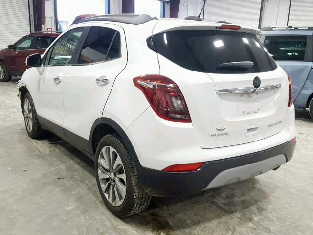 KL4CJASBXJB614228 - 2018 BUICK ENCORE PRE WHITE photo 3