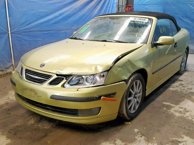 YS3FD79Y146007812 - 2004 SAAB 9-3 ARC GREEN photo 2