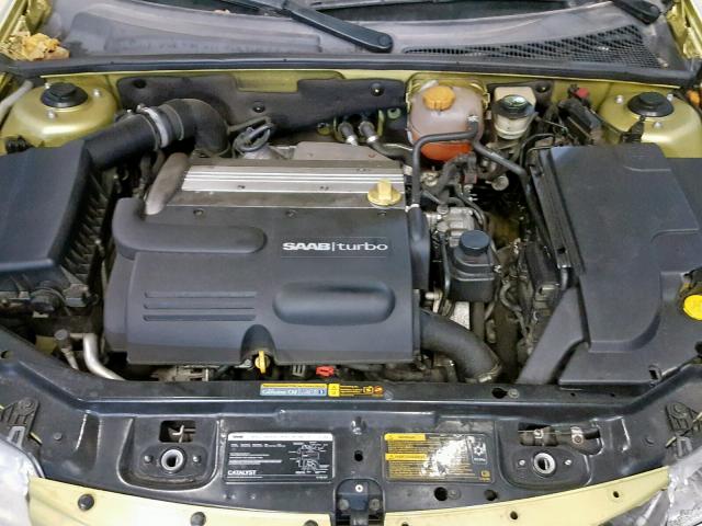 YS3FD79Y146007812 - 2004 SAAB 9-3 ARC GREEN photo 7